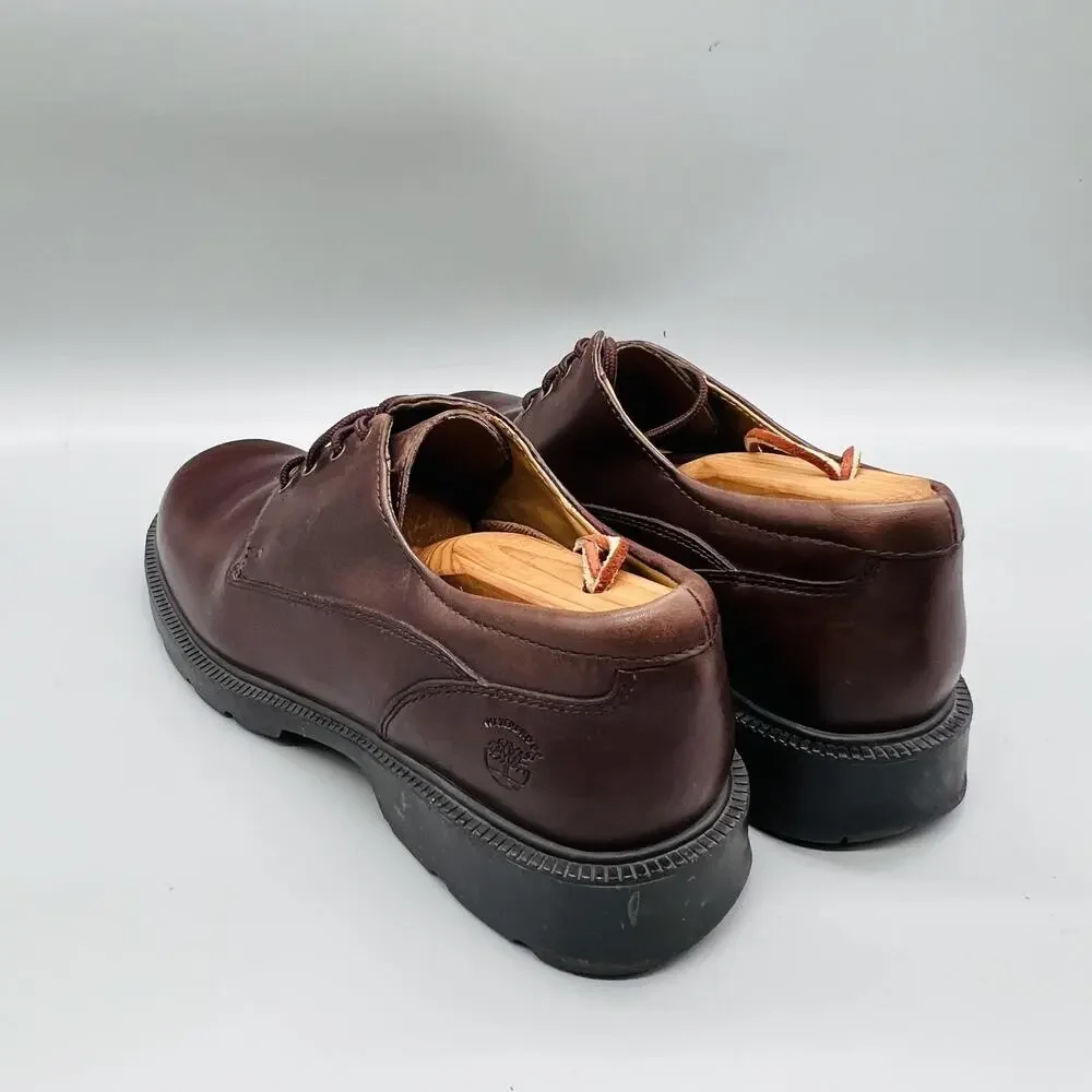 Timberland Shoes Mens 10 Brown Leather SMART Comfort Oxford Casual Walking